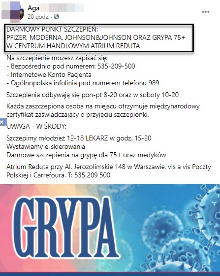 Akwizytorka szczepionek