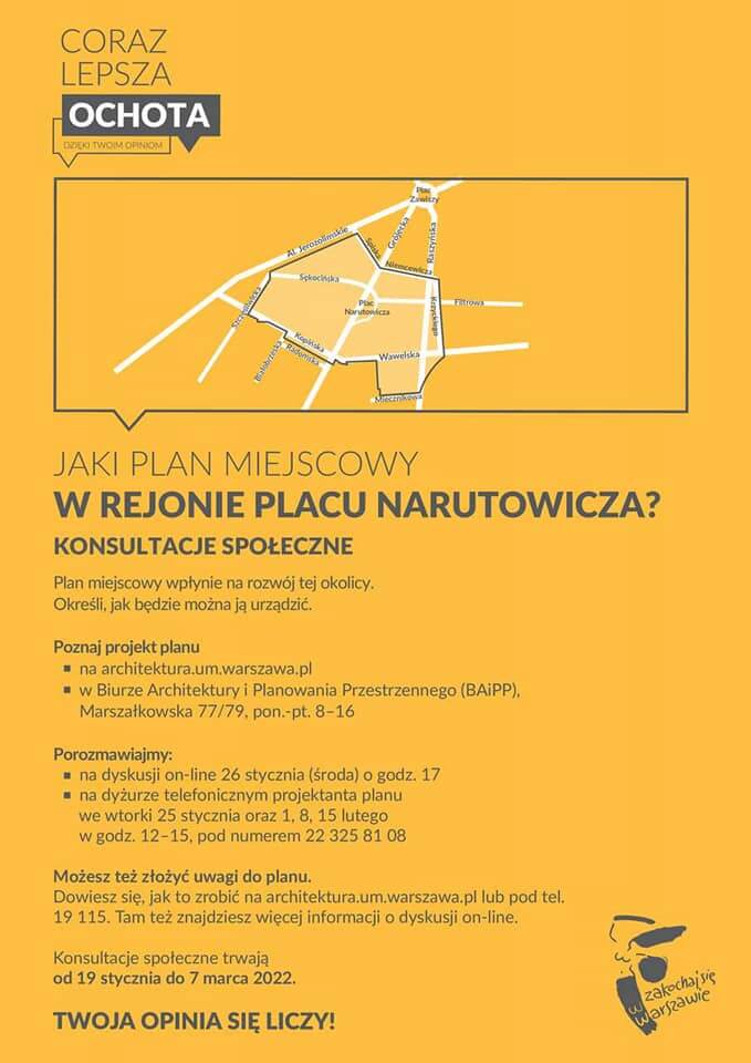 JAKI PLAN MIEJSCOWY W REJONIE PLACU NARUTOWICZA?